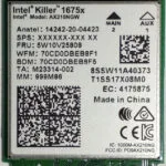 Intel Killer Ax1675x Εσωτερικός Wlan 2400 Mbit S