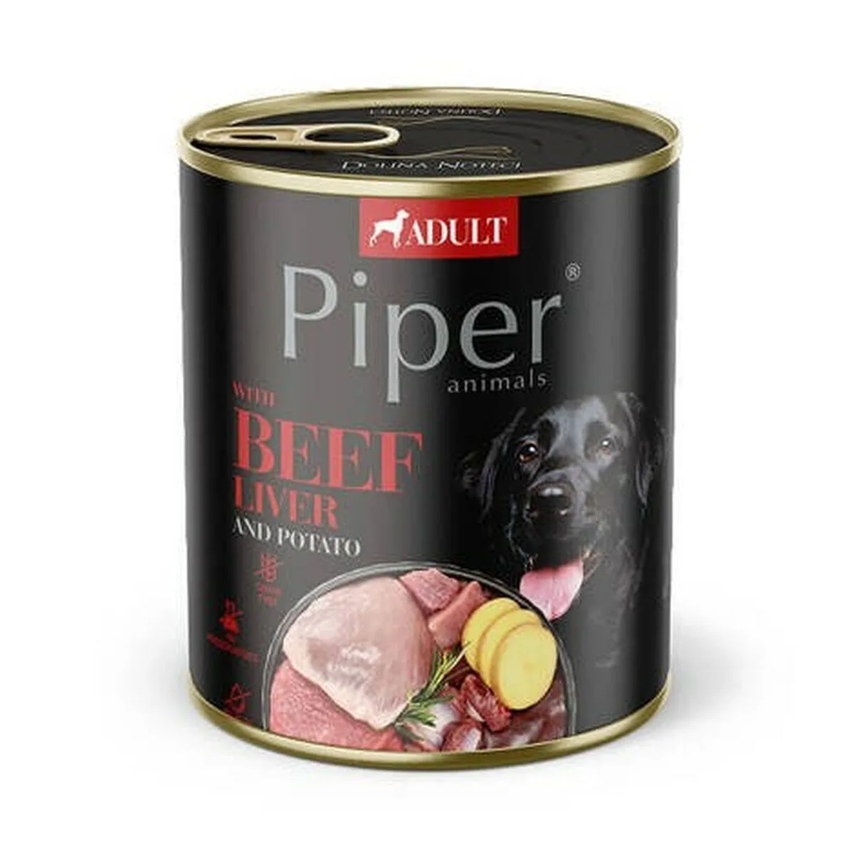20241015121626_03c6a7b8 Dolina Noteci Piper Υγρή Τροφή Σκύλων σε Κονσέρβα με Βοδινό και Κρέας χωρίς Σιτηρά & Γλουτένη 800gr - Image 1