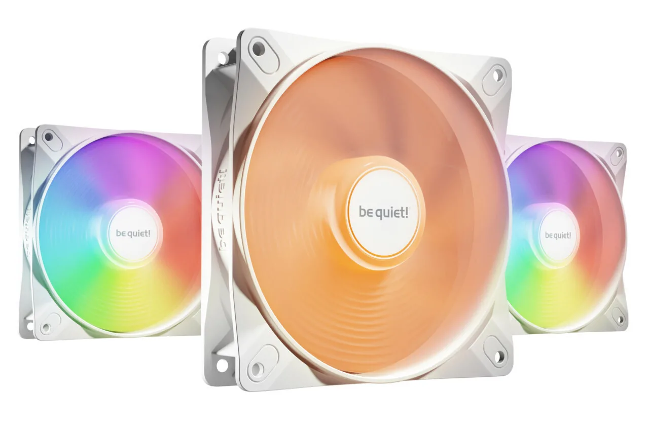 Be Quiet Light Wings LX HS Case Fan 120mm με ARGB Φωτισμό και Σύνδεση 3-Pin / 4-Pin PWM 3τμχ Λευκό - Image 1