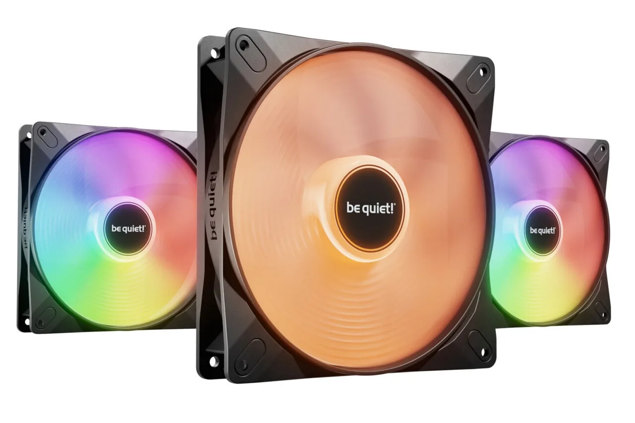 Be Quiet Light Wings LX HS Case Fan 140mm με ARGB Φωτισμό και Σύνδεση 3-Pin / 4-Pin PWM 3τμχ - Image 1