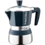 Pedrini MyMoka Induction PE-02CF096.BL Μπρίκι Espresso 6cups Inox Blu Notte