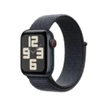 Apple Watch SE 2024 Cellular Aluminium 40mm Αδιάβροχο με eSIM και Παλμογράφο (Midnight με Ink Sport Loop)
