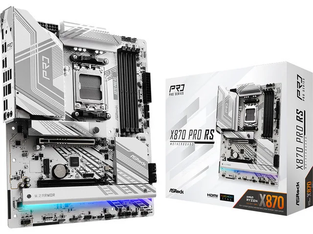 ASRock X870 Pro RS Motherboard ATX με AMD AM5 Socket 90-MXBPZ0-A0UAYZ - Image 1