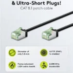 Goobay U/FTP (STP) Καλώδιο Δικτύου Ethernet 1m Μαύρο 1τμχ 74353