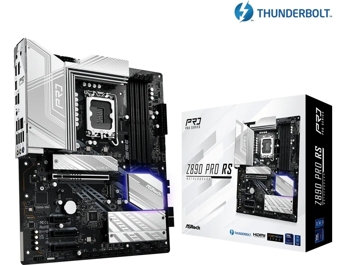 ASRock Z890 Pro RS Motherboard ATX με Intel 1851 Socket 90-MXBP10-A0UAYZ - Image 1