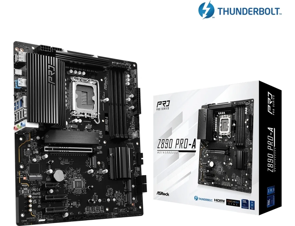 ASRock Z890 Pro-A Motherboard ATX με Intel 1851 Socket 90-MXBP50-A0UAYZ - Image 1
