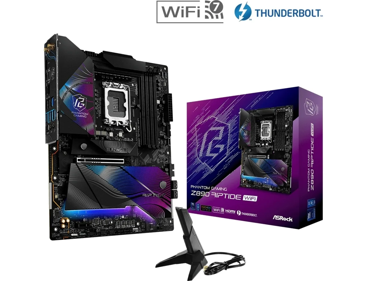 ASRock Z890 Riptide WiFi Motherboard ATX με Intel 1851 Socket 90-MXBPB0-A0UAYZ - Image 1