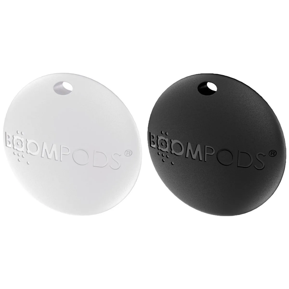 20241018161718_boompods_boomtag_2_pack_smarttag_se_mayro_chroma Boompods BoomTag Apple Find My Black & White 2τμχ Επαναφορτιζόμενο - Image 1
