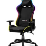 Huzaro Force Υφασμάτινη Καρέκλα Gaming με Ρυθμιζόμενα Μπράτσα και RGB Φωτισμό Μαύρη