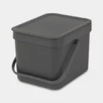 Brabantia Sort & Go Κάδος Ανακύκλωσης Πλαστικός Γκρι 6lt 109720