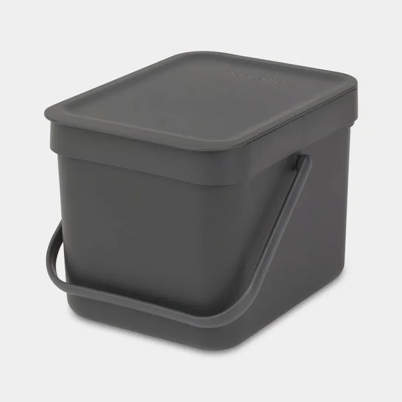 Brabantia Sort & Go Κάδος Ανακύκλωσης Πλαστικός Γκρι 6lt 109720 - Image 1