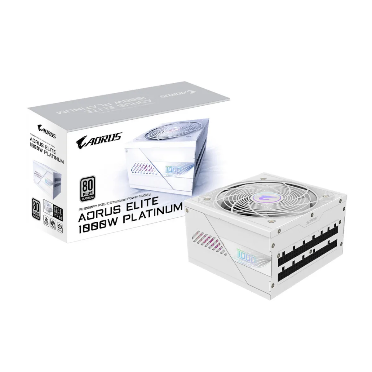 Gigabyte Aorus Elite P1000W 1000W Λευκό Τροφοδοτικό Υπολογιστή Full Modular 80 Plus Platinum - Image 1