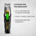 Wahl Professional Extreme Επαναφορτιζόμενη Κουρευτική Μηχανή Μαύρη 09893-0440