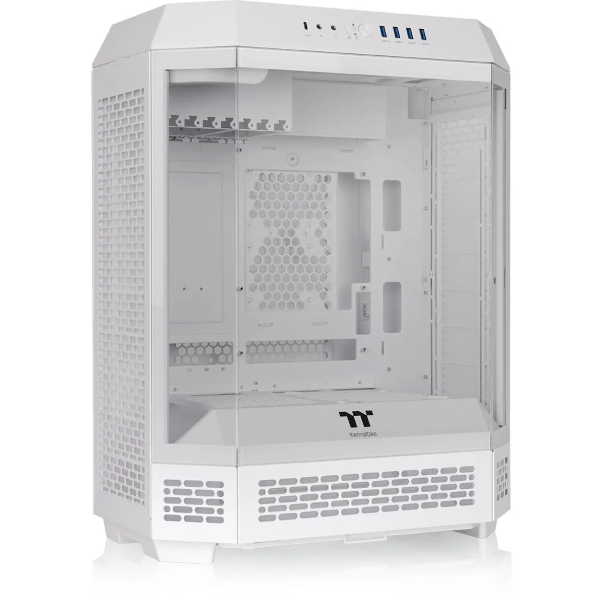 Thermaltake The Tower 600 Gaming Midi Tower Κουτί Υπολογιστή με Πλαϊνό Παράθυρο Snow White - Image 1