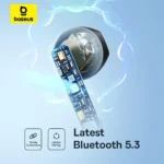 Baseus Bowie E16 In-ear Bluetooth Handsfree Ακουστικά με Αντοχή στον Ιδρώτα και Θήκη Φόρτισης Μπλε