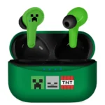 OTL Minecraft In-ear Bluetooth Handsfree Ακουστικά με Θήκη Φόρτισης Πράσινα