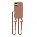 Tech-Protect Magnecklace Back Cover Σιλικόνης Καφέ (iPhone 16)