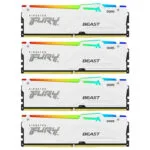 Kingston Fury Beast RGB DDR5 128GB RAM με 4x32GB Modules και Ταχύτητα 5200 για Desktop KF552C40BWAK4-128