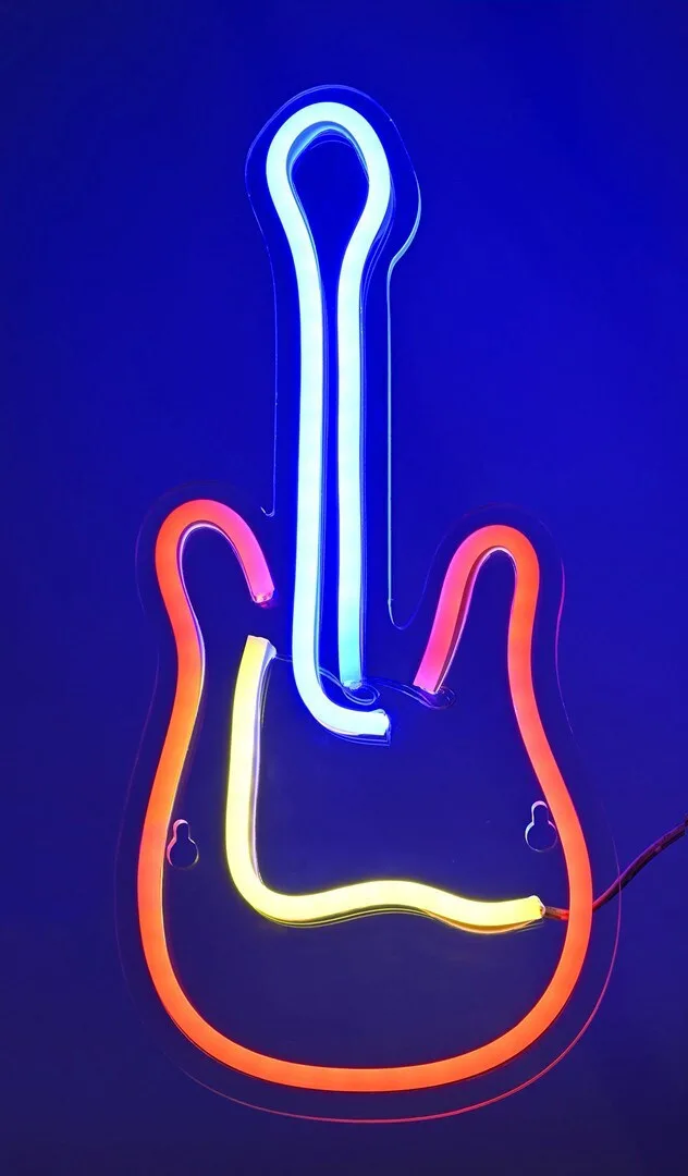 Active Jet Neon Διακοσμητικό Φωτιστικό LED RGB 17.6εκ. AJE-NEON GITARA - Image 1