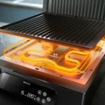 Philips Τοστιέρα Γκριλιέρα με Αποσπώμενες Πλάκες 2200W Μαύρη HD6307/70