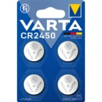 Varta Μπαταρίες Λιθίου Ρολογιών CR2450 4τμχ
