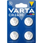 Varta Μπαταρίες Λιθίου Ρολογιών CR2430 4τμχ