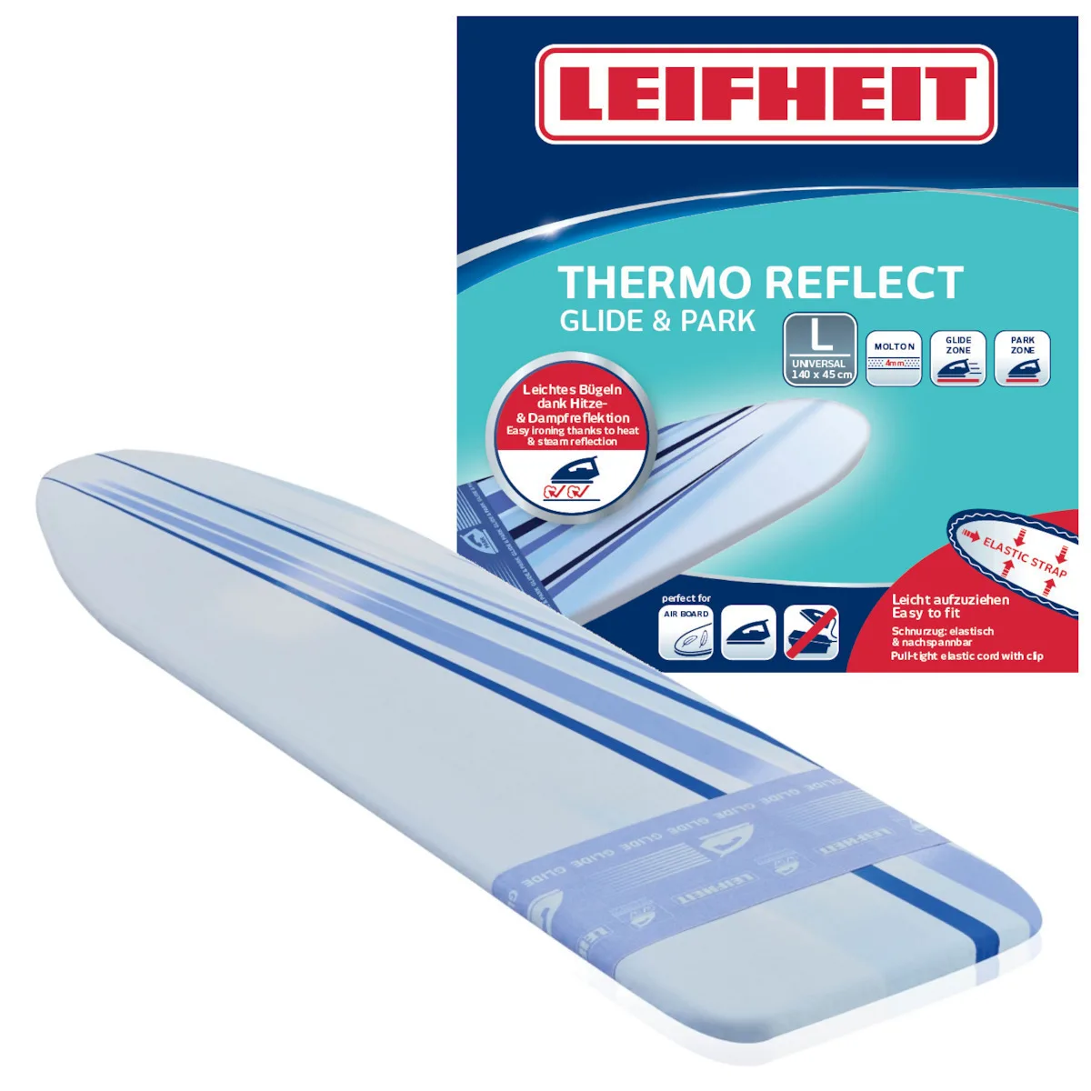 20241029130438_fa91bf8d Leifheit Σιδερόπανο Μπλε 140x45cm 71612 - Image 1