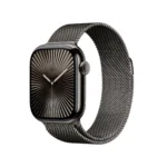 Apple Watch Series 10 Cellular Titanium 42mm Αδιάβροχο με eSIM και Παλμογράφο (Gold - Milanese Loop Natural)
