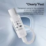 Baseus Gem USB 2.0 Cable USB-C male - USB-C 100W Λευκό 2m P10373000211-01