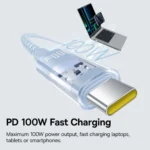 Baseus Gem USB 2.0 Cable USB-C male - USB-C 100W Μπλε 2m P10373000311-01