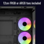 Aerocool Viewport Mini Mini Tower Κουτί Υπολογιστή με Πλαϊνό Παράθυρο και RGB Φωτισμό Μαύρο