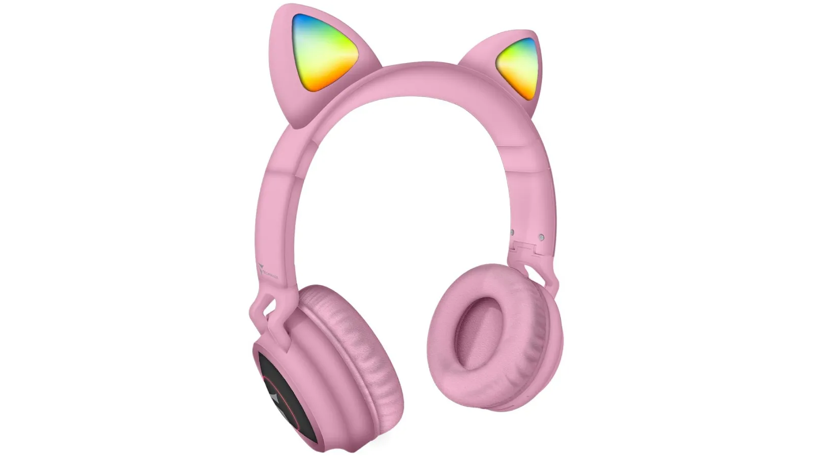20241030120540_25dd5939 Techmade Ασύρματα / Ενσύρματα On Ear Ακουστικά με Ραδιόφωνο Ροζ - Image 1