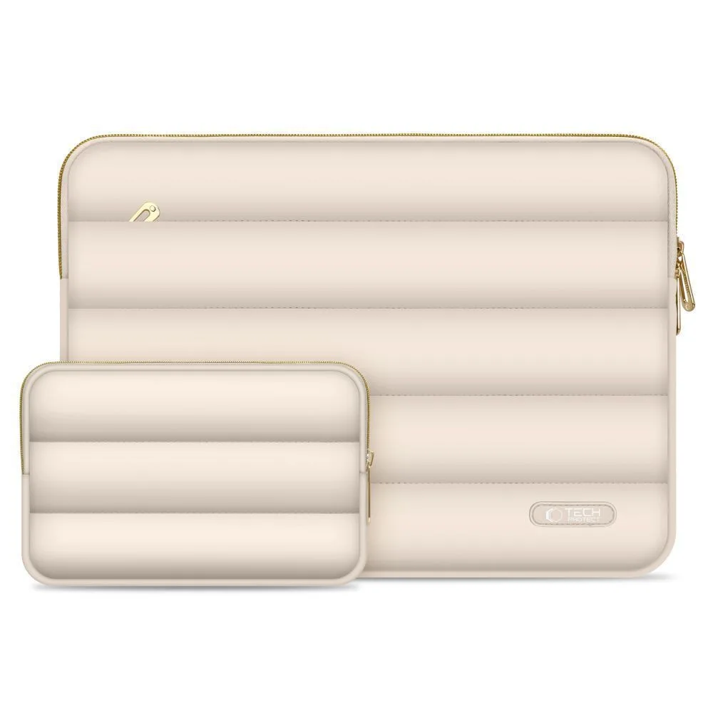 Tech-Protect Puffy Θήκη για Laptop 16" σε Μπεζ χρώμα - Image 1