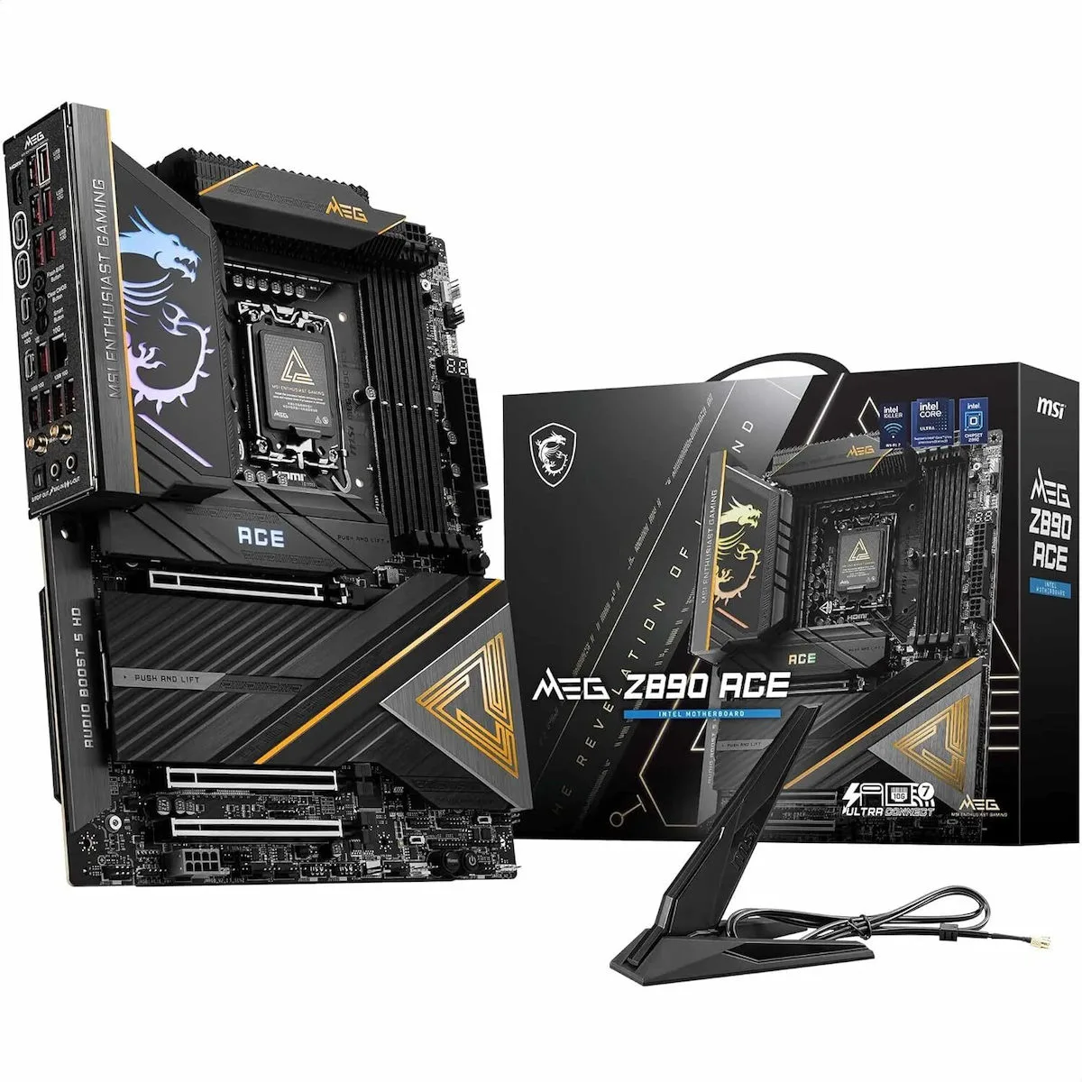 MSI MEG Z890 Ace Wi-Fi Motherboard ATX με Intel 1851 Socket 7E22-001R - Image 1
