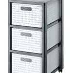Rotho Babydesign DLZROHMIU0103 Ραφιέρα Μπανιέρας Πλαστική με 3 Ράφια 71.2x32.5x37.5cm Λευκή