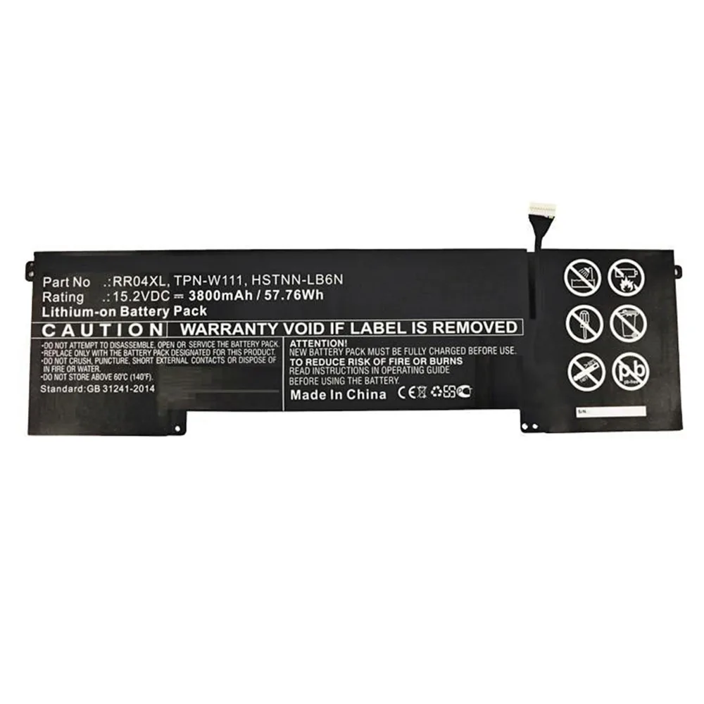 Συμβατή Μπαταρία για HP Omen HP OMEN 15-5013TX-K5C64PA, 15-5018TX-K8T68PA, 15-5009TX-K5C60PA, 15-5210NV-P1S39EA, 15-5250ND-N9R13EA, 15-5011NL-L0N66EA με 3720mAh (HSTNN-LB6N) - Image 1