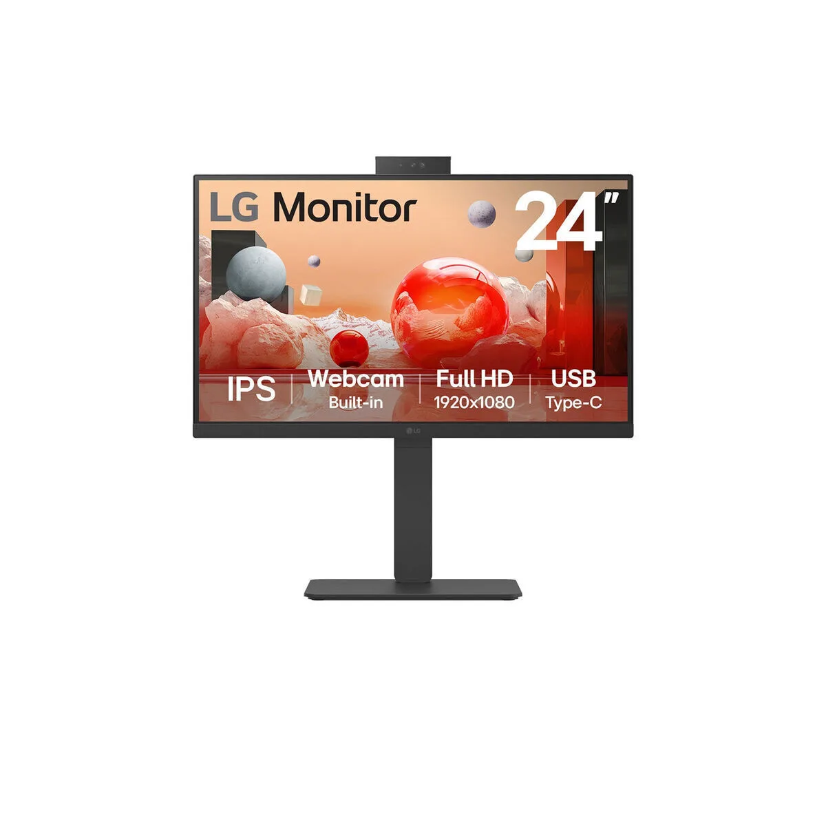LG 24BA850-B IPS Monitor 23.8" FHD 1920x1080 με Χρόνο Απόκρισης 5ms GTG - Image 1