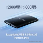 Lexar SL500Μ USB 3.2 Εξωτερικός SSD 1TB 2.5" Μαύρο