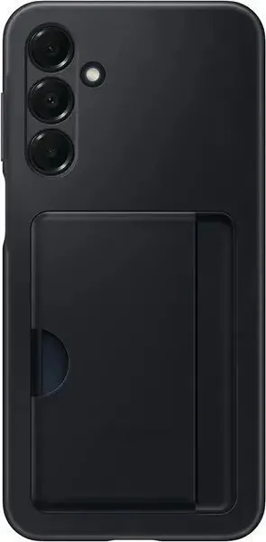 Samsung Back Cover Σιλικόνης / Πλαστικό με Υποδοχή για Κάρτες Μαύρο (Samsung Galaxy A16) EF-OA166TBEGWW - Image 1