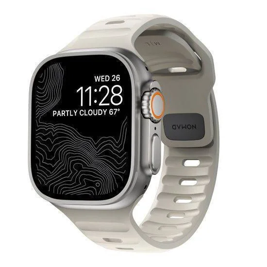 20241107124953_nomad_sport_strap_se_v2_lsr_louraki_silikonis_gri_apple_watch_42_44_45mm_ultra_49mm Nomad Sport Strap Se V2 Lsr Λουράκι Σιλικόνης Γκρι (Apple Watch 42/44/45mm/Ultra 49mm) - Image 1