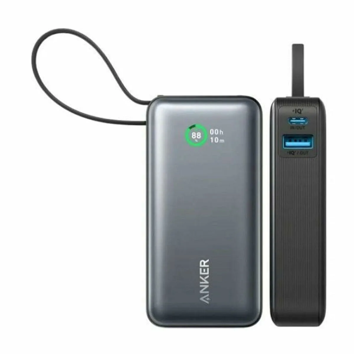 Anker Nano 545 Power Bank 10000mAh 30W με Θύρα USB-A και Θύρα USB-C Power Delivery Μαύρο - Image 1