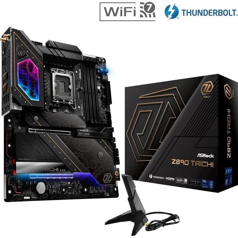ASRock Z890 Taichi Wi-Fi Motherboard ATX με Intel 1851 Socket 90-MXBPR0-A0UAYZ - Image 1