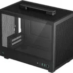 Deepcool CH160 Gaming Mini Tower Κουτί Υπολογιστή με Πλαϊνό Παράθυρο Μαύρο