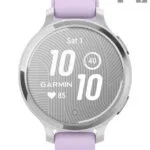 Garmin Lily 2 Aluminium 35mm Αδιάβροχο Smartwatch με Παλμογράφο (Silver/Jasmine Purple)