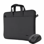 Trust Bologna Τσάντα Ώμου / Χειρός για Laptop με Θύρα USB σε Μαύρο χρώμα