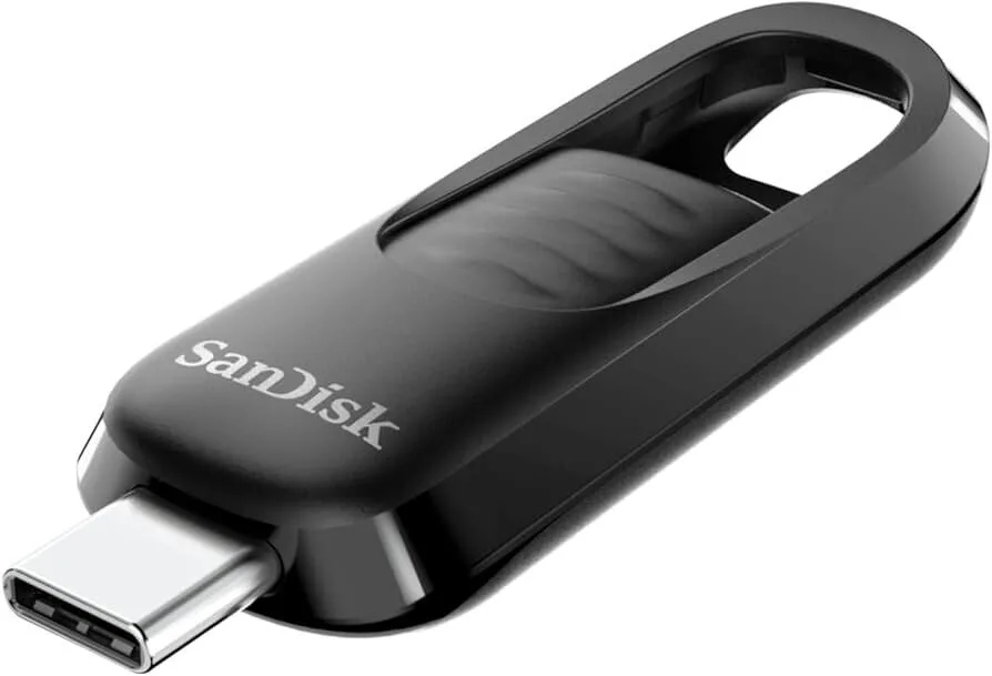 20241114145205_1d213bc5 Sandisk Ultra Slider 64GB USB 3.2 Stick με σύνδεση USB-C Μαύρο - Image 1