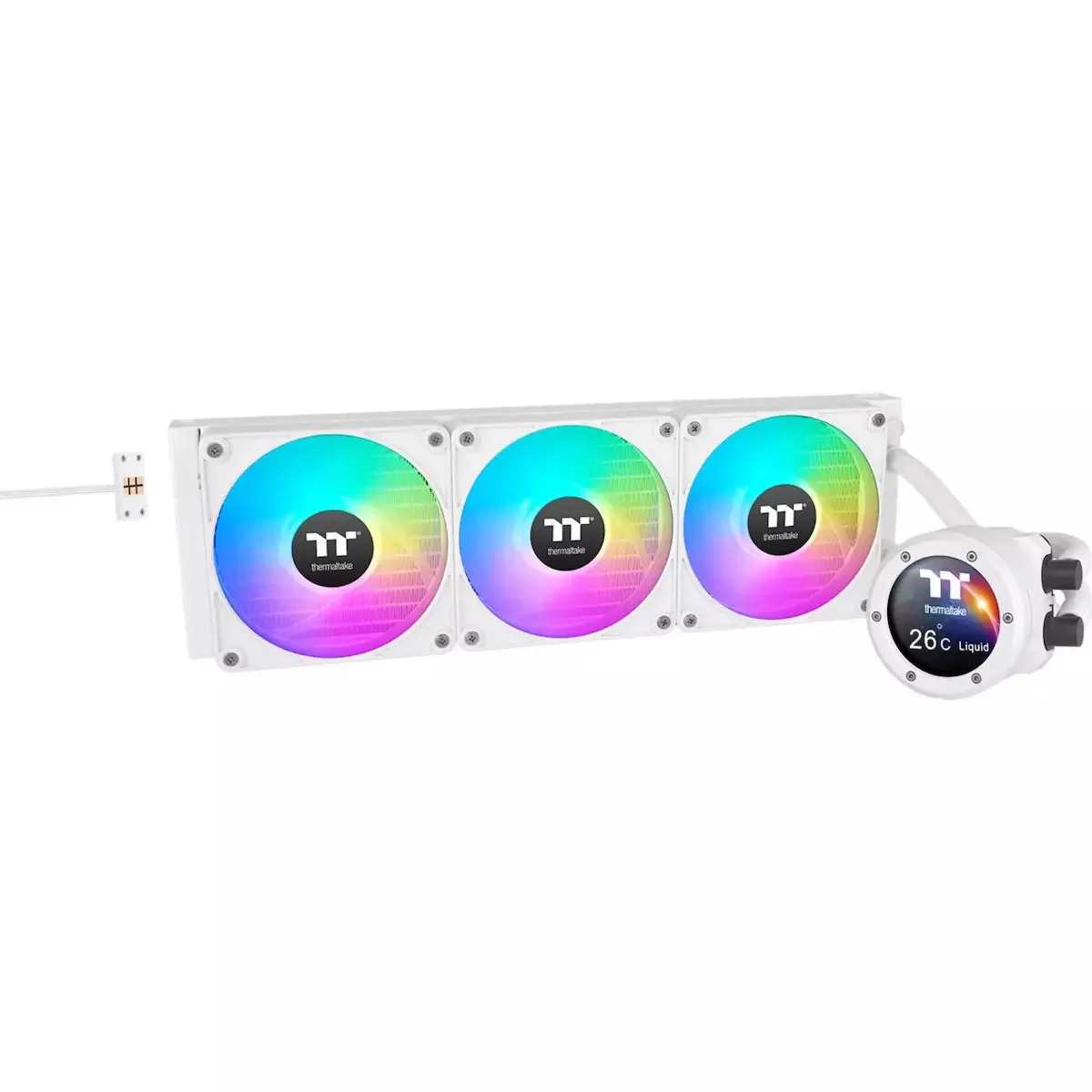 Thermaltake TH420 Ultra EX Snow Edition (v2) Υδρόψυξη Επεξεργαστή Τριπλού Ανεμιστήρα 140mm για Socket AM4/AM5/1700/1200/115x με ARGB Φωτισμό - Image 1