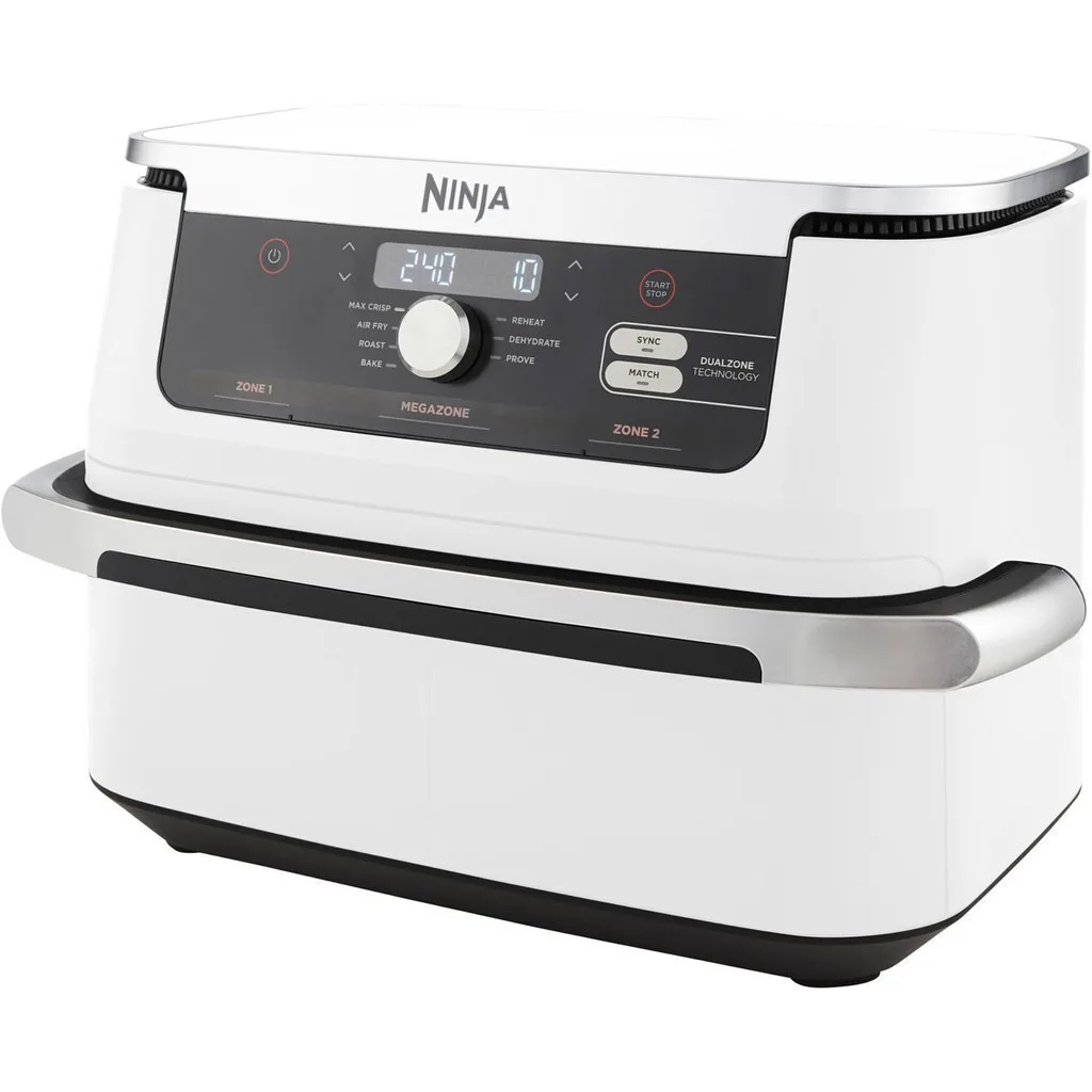 20241114152013_ninja_af500euwh_air_fryer_10_4lt_leyko Ninja Foodi Air Fryer 10.4lt Λευκό - Image 1
