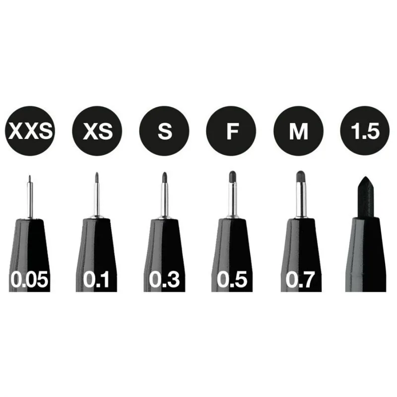 20241119143512_dfdcd79c Faber-Castell Artist Pen Μαρκαδόροι Σχεδίου Μαύροι 0.05mm Σετ 6τμχ 167154 - Image 1