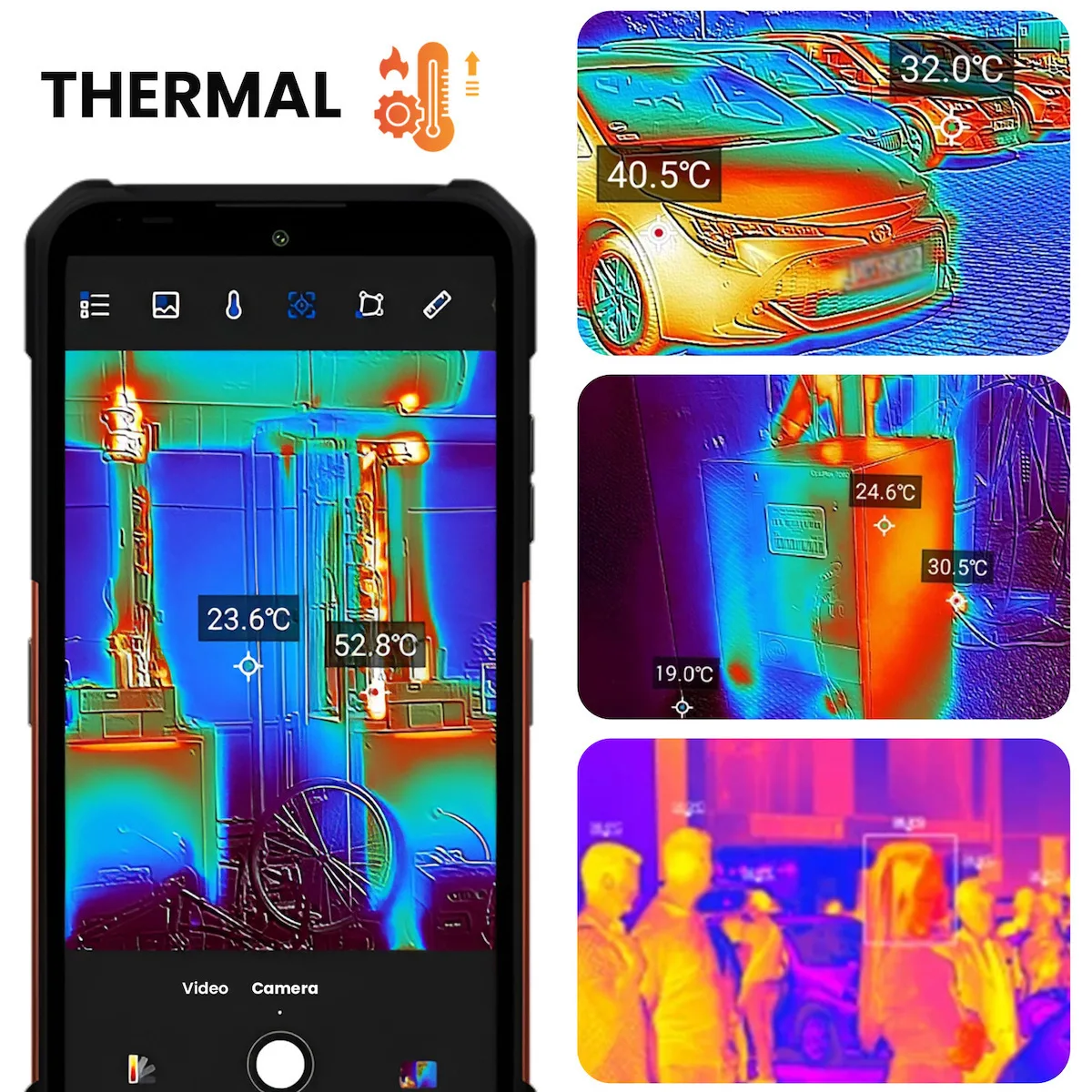 20241120104458_fdafb509 Hammer Construction 2 Thermal 5G (8/256GB) Ανθεκτικό Smartphone Μαύρο - Image 1